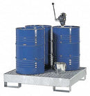 Denios Spill Containment Platforms, Uncovered, 55 gal Spill Capacity, 2,400 lb - K17-1103