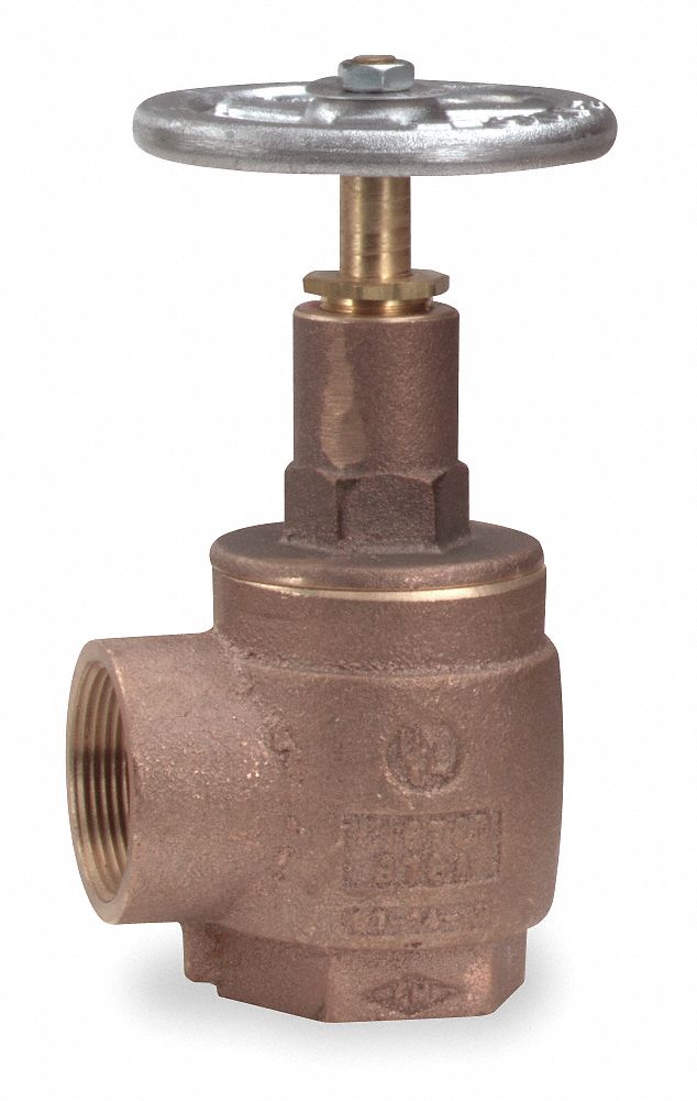 Moon American Angle Hose Valve, Inlet Size 1 1/2 in FNPT, Outlet Size 1-1/2 in FNPT - 171-1561