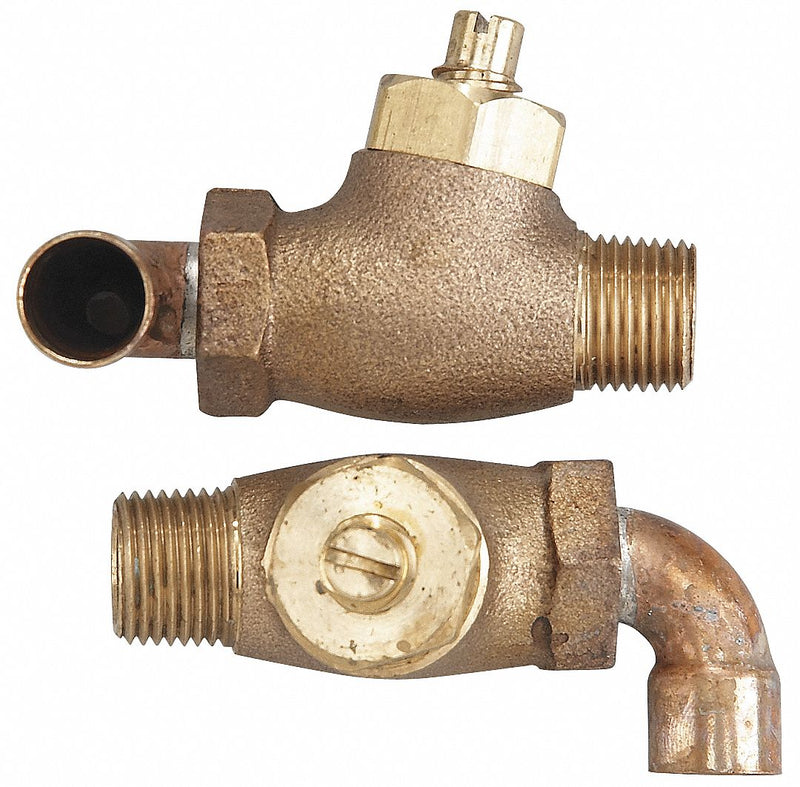 Powers Tub and Shower Valve Check Stop, Brass Finish, For Use With Any Shower Valve Without Check Stops - 141-326