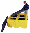 Ultratech IBC Containment Unit, Uncovered, 365 gal Spill Capacity, 8,500 lb - 1157