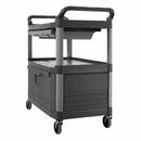 Rubbermaid Enclosed Service Cart, 300 lb. Load Capacity, Gray - FG409400GRAY
