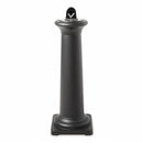 Rubbermaid 1 gal Cigarette Receptacle, 38 1/4 in Height, 13 in Base Dia., Plastic, Black - FG9W3000BLA