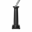 Rubbermaid 1 gal Cigarette Receptacle, 38 1/4 in Height, 13 in Base Dia., Plastic, Black - FG9W3000BLA