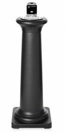 Rubbermaid 1 gal Cigarette Receptacle, 38 1/4 in Height, 13 in Base Dia., Plastic, Black - FG9W3000BLA