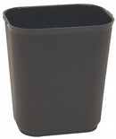 Tough Guy 7 gal Rectangular Fire-Resistant Wastebasket, Plastic, Black - 4PGL7