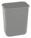 Tough Guy 7 gal Rectangular Wastebasket, Plastic, Gray - 4PGN7
