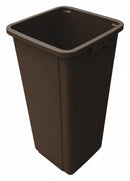 Tough Guy 23 gal Square Rigid Liner, Plastic, Brown - 4PGT3