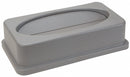 Tough Guy Trash Can Top, Rectangular, Drop, 23 gal, Gray - 4PGU1