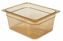 Rubbermaid 12-13/16" x 10-3/8" x 6" 9-1/3 Qt. Polycarbonate Hot Food Pan - FG225P00AMBR