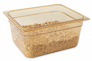 Rubbermaid 12-13/16" x 10-3/8" x 6" 9-1/3 Qt. Polycarbonate Hot Food Pan - FG225P00AMBR