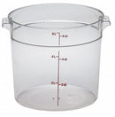 Cambro 7 15/16 in" Polycarbonate Round Storage Container, Clear - CARFSCW6135