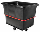 Rubbermaid High-Maneuverability Cube Truck, Cubic Foot Capacity 20.0 cu ft, 48 1/4 in x 34 1/8 in x 37 7/8 in - FG472000BLA