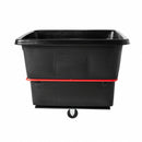Rubbermaid High-Maneuverability Cube Truck, Cubic Foot Capacity 20.0 cu ft, 48 1/4 in x 34 1/8 in x 37 7/8 in - FG472000BLA