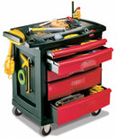 Rubbermaid Mobile Cabinet Workbench, Structural Foam Plastic, 19 13/16 in Depth, 33 1/2 in Height, 32 5/8 in Wi - FG773488BLA