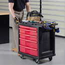 Rubbermaid Mobile Cabinet Workbench, Structural Foam Plastic, 19 13/16 in Depth, 33 1/2 in Height, 32 5/8 in Wi - FG773488BLA