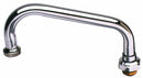 T&S Brass Spout, Fits Brand T&S Brass, Faucet Spout Shape Angled Straight - 064X
