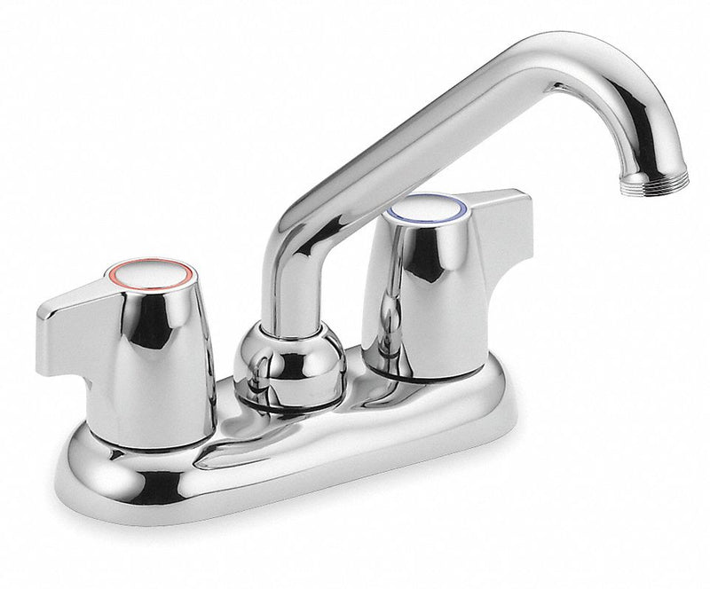 Moen Low Arc Laundry Sink Faucet, Dome Lever Faucet Handle Type, 2.2 gpm, Chrome - 74998