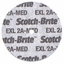 Scotch-Brite 3" Deburring and Finishing Unitized Wheel, 1/4" W, 1/4" Mounting Size, Medium Aluminum Oxide - 61500079589