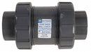 Hayward Check Valve, 1/4 in, Single, Inline True Union, PVC, FNPT x FNPT - TC10025T