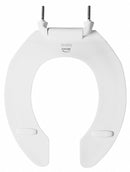 Bemis Elongated, Standard Toilet Seat Type, Open Front Type, Includes Cover No, White - 2155CT-000