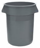 Tough Guy 20 gal Round Trash Can, Plastic, Gray - 5DMR8