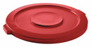 Tough Guy Trash Can Top, Round, Flat, 32 gal, Red - 5DMX0