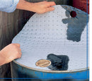Brady 22 in dia Drum Top Absorbent Pad, Fluids Absorbed: Universal, Light, 6 gal, 25 PK - DTA25