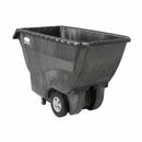Rubbermaid Black, Low-Maintenance Plastic Tilt Truck, 20.2 cu ft, 1,000 lb Load Capacity - FG101300BLA