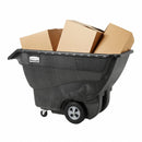Rubbermaid Black, Low-Maintenance Plastic Tilt Truck, 20.2 cu ft, 1,000 lb Load Capacity - FG101300BLA