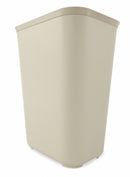 Rubbermaid 10 gal Rectangular Fire-Resistant Wastebasket, Plastic, Beige - FG254400BEIG