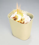 Rubbermaid 10 gal Rectangular Fire-Resistant Wastebasket, Plastic, Beige - FG254400BEIG