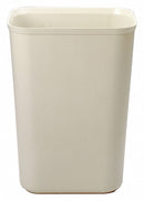 Rubbermaid 10 gal Rectangular Fire-Resistant Wastebasket, Plastic, Beige - FG254400BEIG