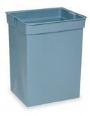 Rubbermaid 42 gal Rectangular Rigid Liner, Plastic, Gray - FG256K00GRAY