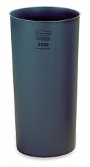 Rubbermaid 22 gal Round Rigid Liner, Plastic, Gray - FG355200GRAY