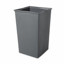 Rubbermaid 35 1/2 gal Square Rigid Liner, Plastic, Gray - FG356700GRAY