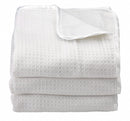 Foundations 40" x 32" Acrylic Baby Blanket, White - CB-TL-WH-06
