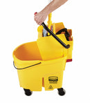 Rubbermaid Yellow Polypropylene Mop Bucket and Wringer, 8-3/4 gal. - FG758088YEL