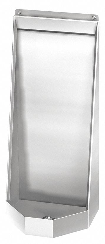 Acorn Back, Stainless Steel, Acorn Dura-Ware(R), Washout Prison Urinal, 3/4 in Spud Connection Size - 2180-W-3-CFR