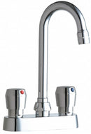 Chicago Faucets Chrome, Gooseneck, Bathroom Sink Faucet, Manual Faucet Activation, 1.00 gpm - 895-665ABCP