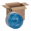 Georgia-Pacific Toilet Paper Dispenser, SofPull(R), Blue, Center Pull, (1) Roll Dispenser Capacity, Plastic - 56500