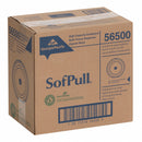 Georgia-Pacific Toilet Paper Dispenser, SofPull(R), Blue, Center Pull, (1) Roll Dispenser Capacity, Plastic - 56500