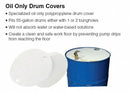 Brady 22 in dia Drum Top Absorbent Pad, Fluids Absorbed: Oil-Based Liquids, Light, 6 gal, 25 PK - DTO25