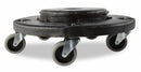 Rubbermaid Container Dolly, 250 lb Load Capacity, Round, 1 Max. No. of Containers - FG264000BLA