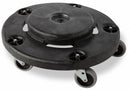 Rubbermaid Container Dolly, 250 lb Load Capacity, Round, 1 Max. No. of Containers - FG264000BLA