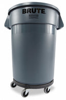 Rubbermaid Container Dolly, 250 lb Load Capacity, Round, 1 Max. No. of Containers - FG264000BLA