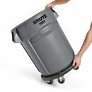 Rubbermaid Container Dolly, 250 lb Load Capacity, Round, 1 Max. No. of Containers - FG264000BLA