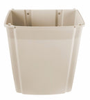 Rubbermaid 15 gal Rectangular Fire-Resistant Trash Can, Plastic, Beige - FG782200BEIG