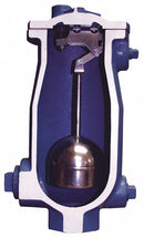 Val-Matic 150 psi Waste Water Air Release Valve, 2 in Inlet Size, 1/2 in Outlet Size - 48A