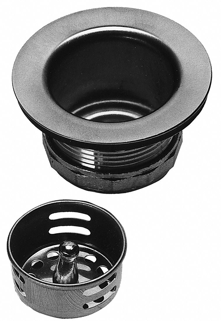 Sani-Lav Silver, Stainless Steel, Basket Strainers, 2 in to 2 1/2 in, 1 1/2 in NPSM Connection Type - 1010