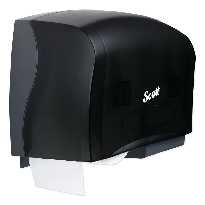 Scott Essential Coreless Twin Jumbo Roll Tissue Dispenser, 20 X 6 X 11, Black - KCC09608